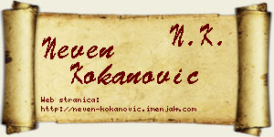 Neven Kokanović vizit kartica